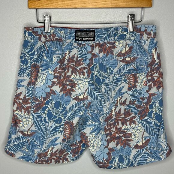 Men’s Swim trunks Reyn Spooner Hawaiian tropical floral size small - Picture 2 of 4